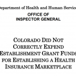 OIG audit Connect for Health Colorado